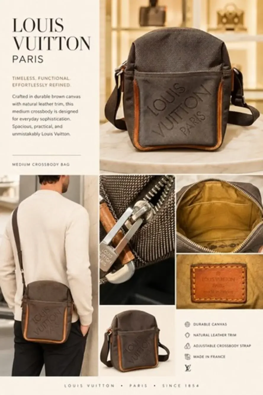 Louis Vuitton Damier Geant Citadin messenger bag*UNISEX*PRE-LOVED GOOD